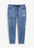 Jean cargo extensible, Regular, fuselé, bonprix