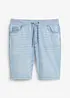 Bermuda en jean à taille élastiquée, Regular, bonprix