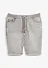 Bermuda en jean à taille élastiquée, Regular, bonprix