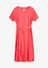 Robe midi avec ceinture et manches à finitions élastiquées, bonprix