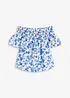Blouse encolure Bardot, bonprix