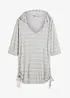 T-shirt long de plage à capuche en viscose, bonprix