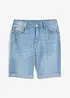 Bermuda en jean extensible à taille réglable, slim, bonprix