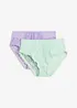 Lot de 2 slips Maxi avec dentelle délicate, bonprix