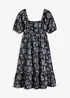 Robe midi à manches bouffantes, bonprix