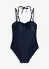 Maillot 1 pièce à armatures en matière brillante, bonprix