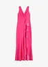Robe longue en crêpe texturé, bonprix