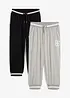 Lot de 2 pantalons de jogging 3/4, bonprix