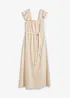 Robe longue en lin mélangé, bonprix
