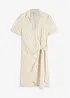 Robe portefeuille aspect lin, bonprix