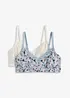 Lot de 2 soutiens-gorge d'allaitement sans armatures avec coton, bonprix