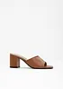 Mules en cuir, bonprix