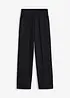 Pantalon en interlock épais, taille élastiquée, bonprix