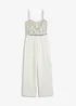 Combinaison de mariée en crêpe texturé avec perles brodées, bonprix