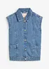 Gilet sans manches en jean, bonprix