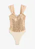 Body à sequins, bonprix