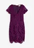 Robe en dentelle avec application en crochet sur l’encolure, bonprix