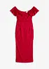 Robe en dentelle à manches drapées, bonprix