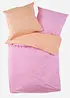 Parure de lit réversible en percale unie, bonprix