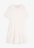 Robe en gaze de coton à broderies anglaises, bonprix