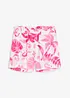 Short imprimé en viscose texturée, bonprix