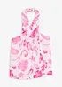 Top à dos nu en viscose texturée, bonprix