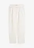 Pantalon taille élastiquée 100 % lin, bonprix
