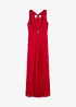 Robe en crêpe avec jupe plissée et détail boucle sur la ceinture, bonprix