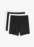 Lot de 4 boxers femme mi-longs taille haute, bonprix