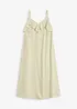 Robe midi à encolure volantée, bonprix