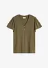 T-shirt en viscose à col boutonné, bonprix