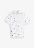 Blouse manches courtes en gaze de coton, bonprix