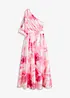 Robe asymétrique en satin brillant, bonprix