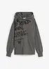 Sweat 100% coton à capuche et imprimé graffiti, bonprix