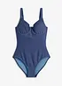 Maillot 1 pièce à armatures, aspect jean, bonprix