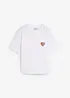 T-shirt raccourci à épaules descendues, bonprix