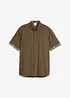 Chemise manches courtes en viscose, slim, bonprix