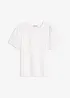 T-shirt en jersey avec manches bouffantes en popeline de coton, bonprix