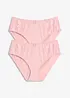 Lot de 2 slips Maxi avec dentelle, bonprix
