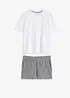 Pyjashort avec short tissé, bonprix