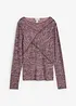 T-shirt manches longues doux en viscose majoritaire, bonprix