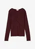 T-shirt manches longues doux en viscose majoritaire, bonprix