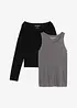 Top et T-shirt manches longues en jersey (ens. 2 pces), bonprix