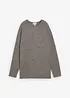 Sweat-shirt long aspect maille, bonprix