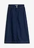 Jupe midi en jean, bonprix