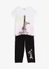 T-shirt + legging 3/4 (ens. 2 pces) 100% coton, bonprix