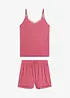 Pyjashort en jersey pointelle doux, bonprix
