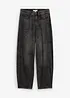 Jean balloon taille mi-haute, super doux, bonprix