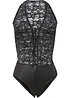 Body ouvert avec wet look, bonprix