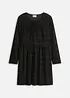 Robe courte en velours côtelé à carreaux, bonprix